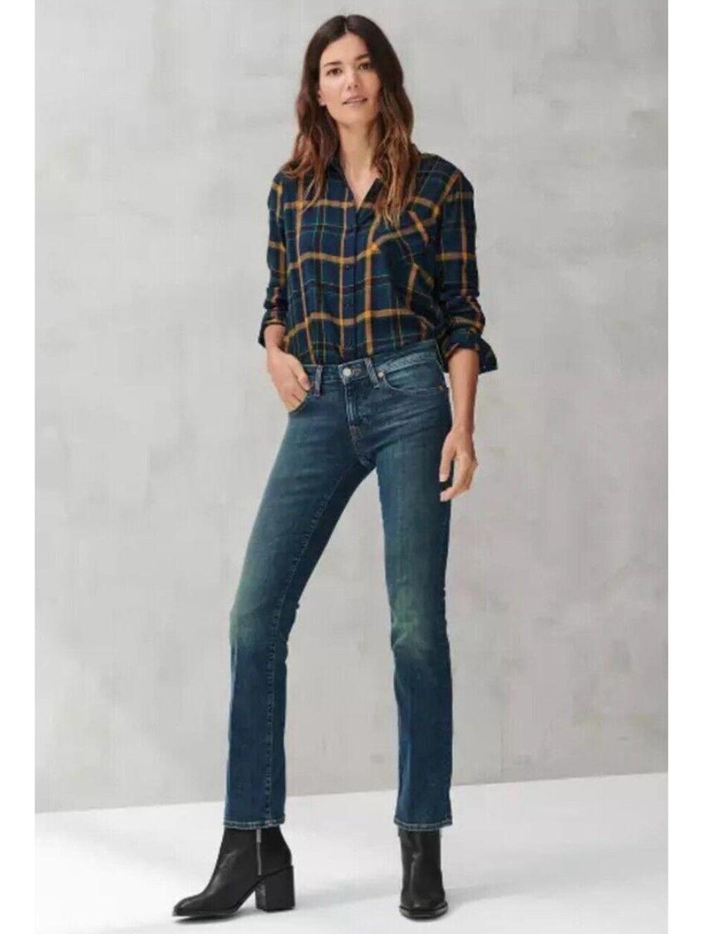 Lucky Brand Low Rise Boot Jean Distressed Wash 6 / 28 Ankle Stretchy